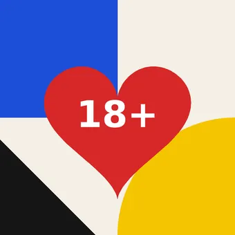 Flirtymature 18+ heart logo